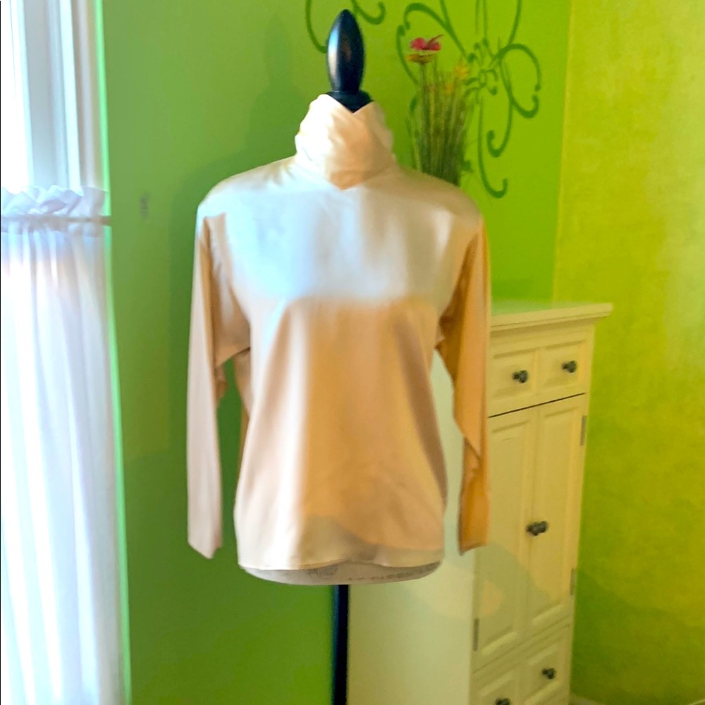 Courtney Rhodes long sleeve silk top